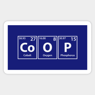 Coop (Co-O-P) Periodic Elements Spelling Sticker